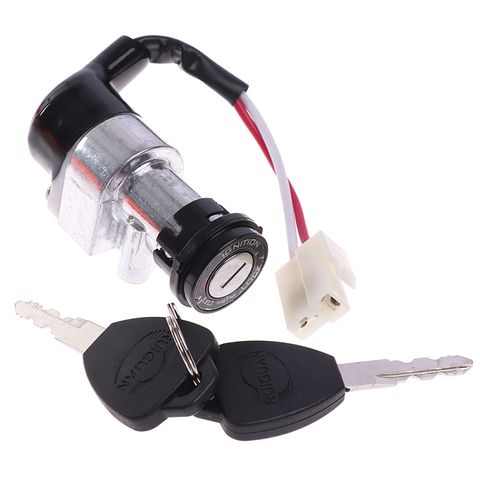 1PC High Performance Motorcycle Electric Bike Scooter E-bike Electric Lock Battery Chager Mini Lock with 2 keys Universal ► Photo 1/6
