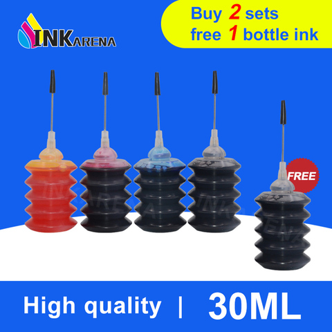 INKARENA Universal 4 Color 30ml Bottle Dye Ink Black Refill Ink kit Replacement For HP For Canon For Brother For Epson Printer ► Photo 1/6