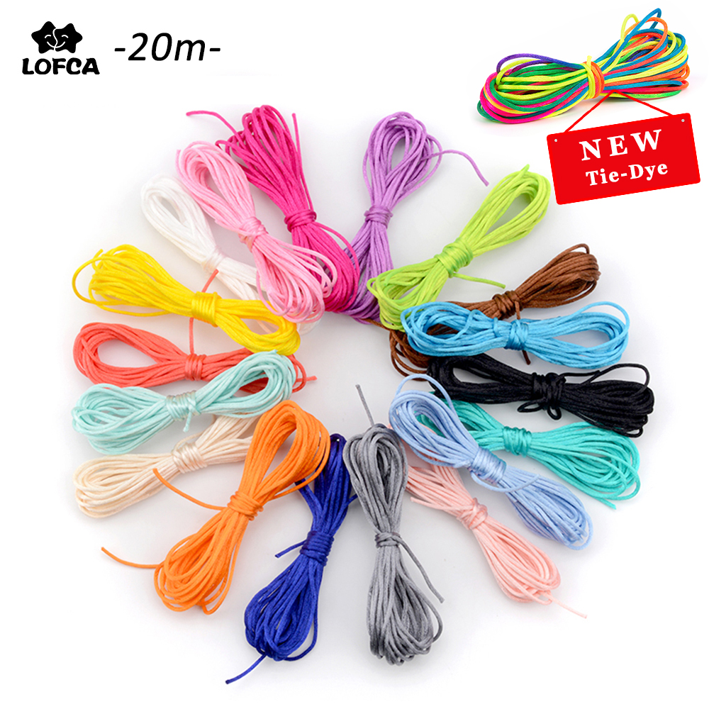 DIY Nylon Cords Pacifier Clip Teething Necklace Make Ropes Satin Jewelry Thread 