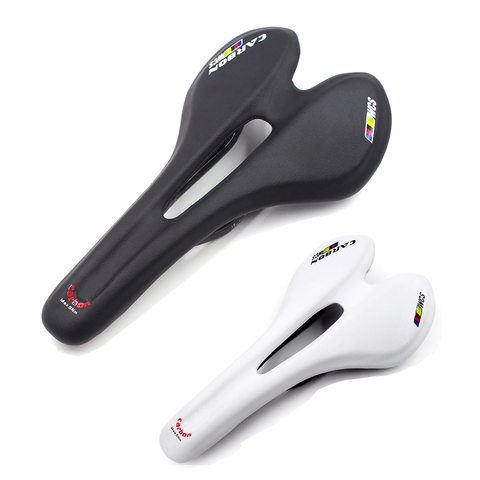 Wcs Carbon Fiber bicycle Saddle Mtb Mountain Seat Full Carbon  Road Bike chair Saddle racing Bicycle Seat bike accessories parts ► Photo 1/6
