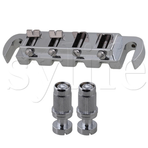 4 String Electric BASS Guitar Combo bridge/tailpiece Chrome ► Photo 1/1