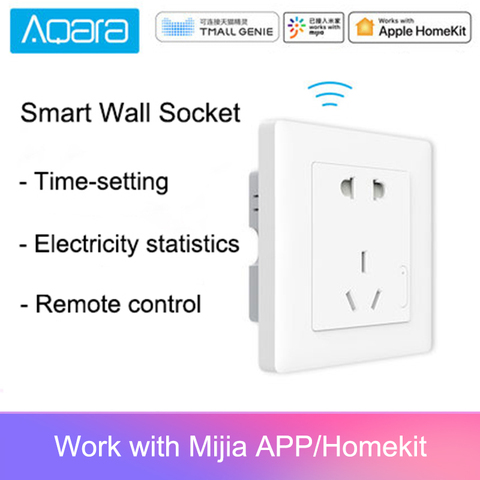 Aqara Smart Wall Socket ZigBee Wireless Wall Outlet Mijia Wall Socket Switch Work For Mijia Smart Home Mihome APP ► Photo 1/6