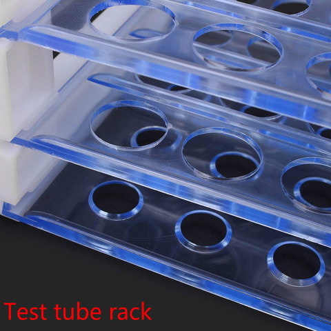 Holder 13/16/18mm School Supply Lab Equipment Test tube rack,Plastic 40 or 50 Holes Clear Centrifugal Test Tube Test Tubing Rack ► Photo 1/5