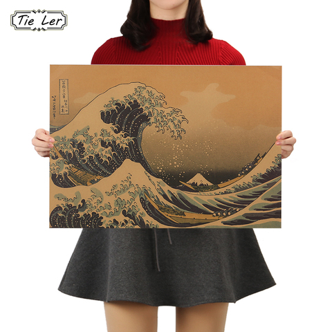 TIE LER Epic Masterpiece Float World Draw Retro Kraft Paper Adornment Movie Posters Vintage Poster Home Decoration Wall Sticker ► Photo 1/6