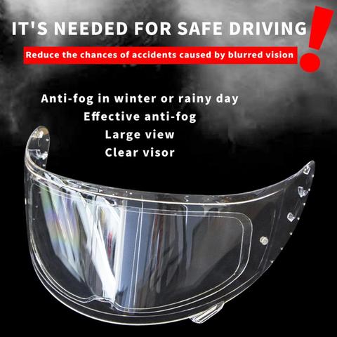 Universal Anti-fog Patch Visor Lens for Motorcycle Full Open Face Helmet Lens Anti-fog Film Motorcross Moto Lens Antifog Film ► Photo 1/6