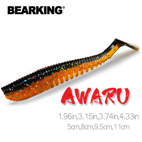 BEARKING 5cm 8cm 9.5cm 11cm Fishing Lures soft lure Artificial Bait Predator Tackle jerkbaits for pike and bass ► Photo 1/6