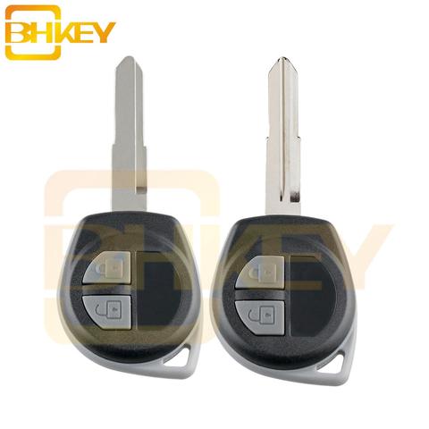 BHKEY 2Buttons Replacement Remote Car Key Case for Suzuki Igins Alto SX4 Vauxhall Agila 2005-2010 Car key shell ► Photo 1/4