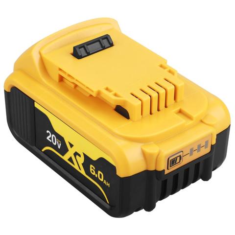 1Pack 20V 6000Ah Battery power tool Replacement For DeWalt DCB184 DCB181 DCB182 DCB200 20V 6Ah Battery ► Photo 1/6