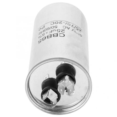 CB65 25UF 450V Capacitor Aluminum Shell Anti-Explosion Capacitor For Air Conditioning Motor ► Photo 1/6