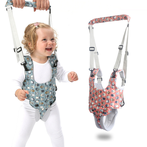 Cartoon Print Baby Walker Harness Walking Assistant Owl PatternToddler Multi-functional Walk Learning Belt Removable Crotch ► Photo 1/6