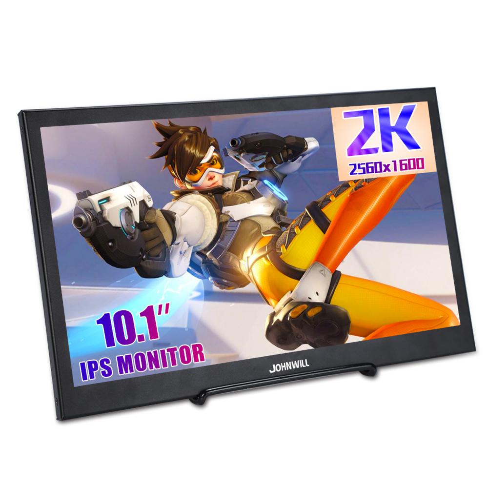 10.1" 2560x1600 Portable Gaming Monitor 2K IPS LCD Display for Raspberry Pi PS4 