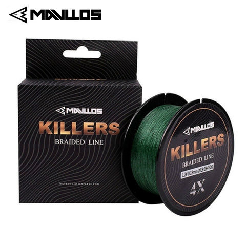 Mavllos Killers 4 Strands Braided Fishing Line 150m 0.06mm-0.6mm 4-121Lb Super Strong Saltwater Multifilament 4W PE Fishing Line ► Photo 1/6