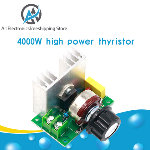 4000W SCR Electronic Voltage Regulator Speed Controller Control Board Governor Dimmer High Power Module AC 220V Resistive Load ► Photo 1/6