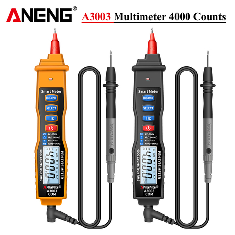 ANENG A3003 Digital Pen Multimeter Professional 4000 Counts Smart Meter with NCV AC/DC Voltage Resistance Capacitance Testers ► Photo 1/6