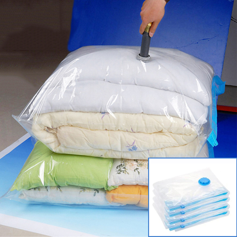 Vacuum Storage Bags for Clothes Quilt Down Jacket Travel Home Organizer Saving Closet Space Vacuum Seal Compression Bag ► Photo 1/6