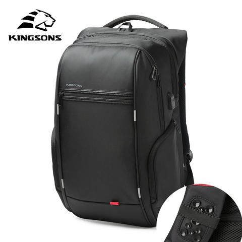 Kingsons Waterproof Men Women Backpack USB Charging Male Female School Backpacks Anti-theft Laptop Backpack 13.3,15.6,17.3 inch ► Photo 1/6