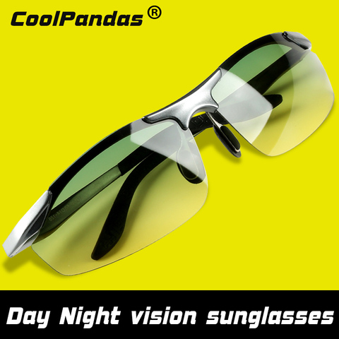 CoolPandas Brand Goggle Men Polarized Sunglasses Safe Driving Day Night-Vision Glasses Male Women Eyewear UV400 zonnebril heren ► Photo 1/6