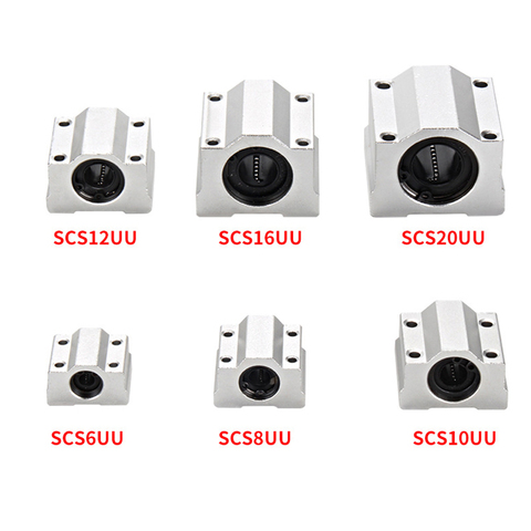 SCS6UU SCS8UU SCS10UU SCS12UU SCS12UU SCS16UU SCS20UU   linear bearing slider box bearing ► Photo 1/4