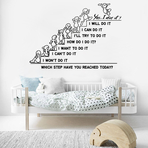 Wall Decals Quote Office Sticker Bedroom Nursery Home Classroom Decor ► Photo 1/4