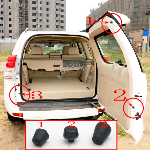 1pcs Car Accessories Rear Trunk Tailgate Cushioning Granular Rubber Pad For Toyota Land Cruiser Prado FJ150 LC150 2010-2022 ► Photo 1/6