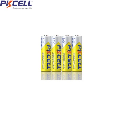 4Pcs PKCELL Ni-MH AA Batteries 2600mAh 1.2V NiMh Rechargeable Battery 2A Batteria Cell For Flashlights Camera Toys ► Photo 1/6