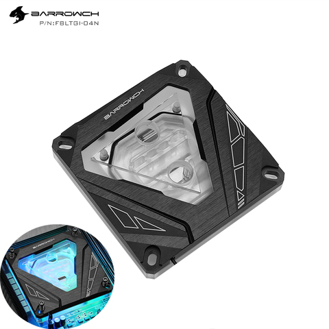 Barrowch CPU Water Block For Intel 115X 1200,X99,X299 Platform 5V 3Pin Support MB AURA SYNC FBLTGI-04N ► Photo 1/6