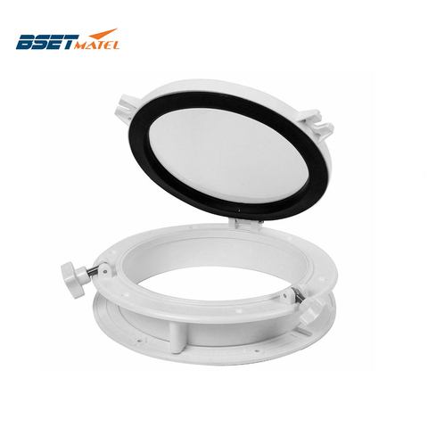 215mm Marine Boat Yacht RV Porthole ABS Plastic Round Hatches Port Lights Replacement Windows Port Hole Opening Portlight ► Photo 1/6