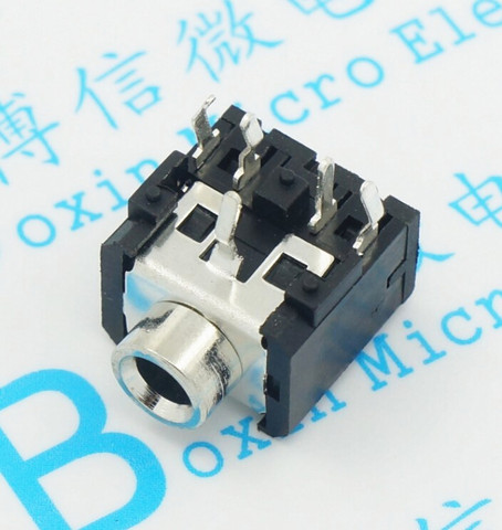 10Pcs PJ306 PJ-306 3.5mm Female Audio Connector 5 Pin DIP Stereo Headphone Jack ► Photo 1/2