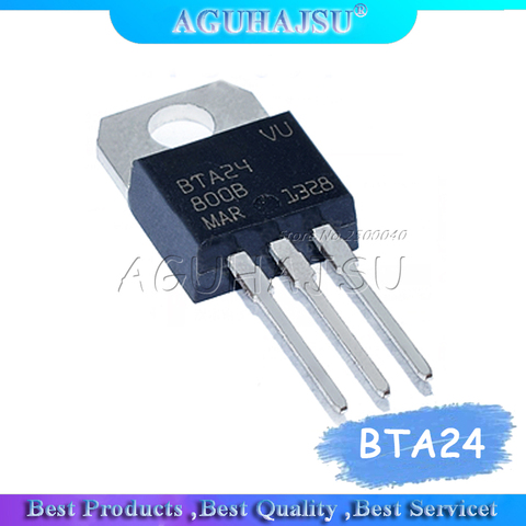 5pcs  BTA24-800B BTA24-800 BTA24 24A/800V TO-220 ► Photo 1/1