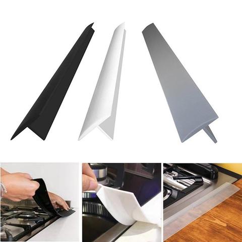 Silicone Kitchen Stove Counter Cover Oil Proof Gas Stove Protector Dust  Water Seal Heat Resistant Gas Stove Gap Cover Cooker Mat