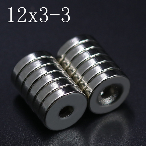 10/20/50Pcs 12x3-3 Neodymium Magnet 12mm x 3mm - 3mm N35 NdFeB Round Super Powerful Strong Permanent Magnetic imanes ► Photo 1/6