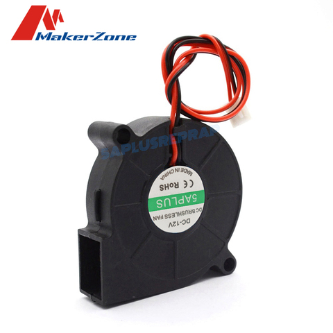 5015 12V 24V Cooling Turbo Fan Brushless Extruder DC Cooler Blower 50x50x15mm Black Plastic Fan For Reprap 3D Printer ► Photo 1/6