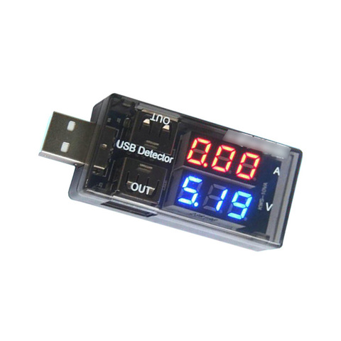 USB current and voltage detector tester USB  meter voltage meter tester double table electronic  diy kit ► Photo 1/4