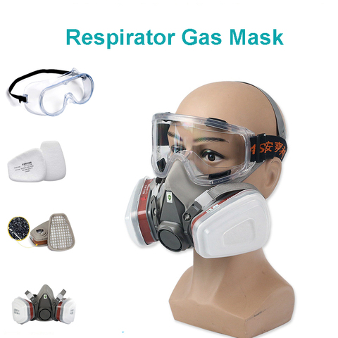 17 in 1 Filters Gas Box Cartridges Chemical Anti Organic Approved Against Certain Organic Respiratory Spray paint gas mask PM019 ► Photo 1/6
