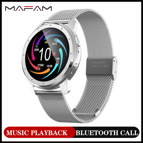 MAFAM Mx11 2022 Best Smart Watch Bluetooth call 200mah Battery + 128mAh Wireless Bluetooth Local Music Playback  Couple Watch ► Photo 1/6