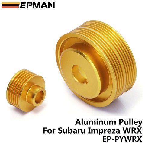 JDM Performance Crank Pulley For Subaru IMPREZA WRX 7 8 9 2.0L  GDB GDA Under Drive Crank Pulley Golden EP-PYWRX ► Photo 1/6