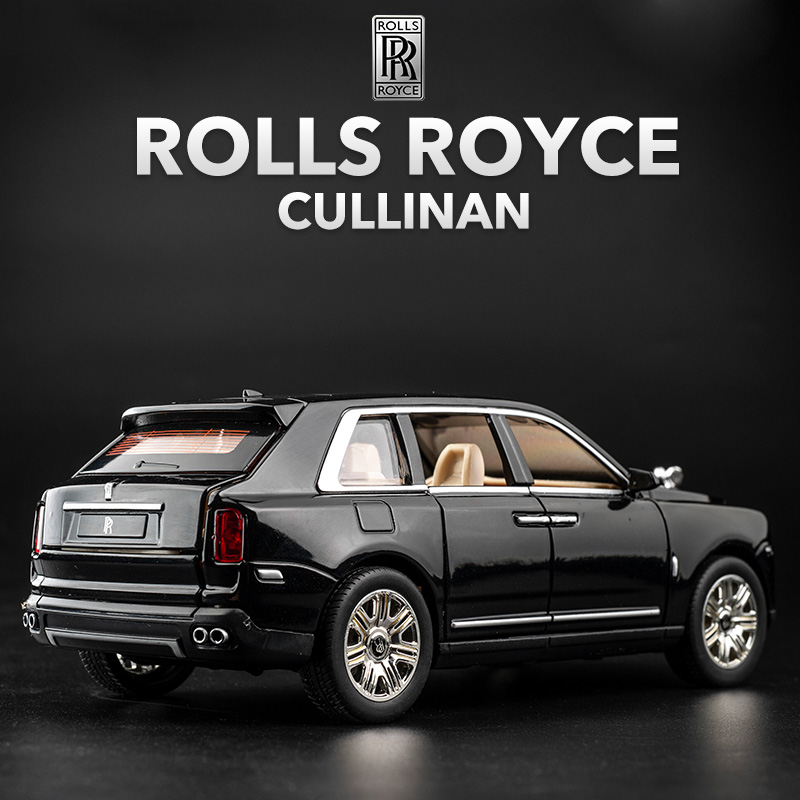 1:32 Rolls-Royce Cullinan Diecast Sound Light Pullback Model Car Toy New 