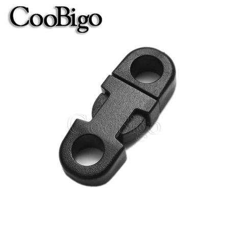 10pcs Plastic Black Paracord Side Release Buckles For Outdoor Backpack Garment Pets Collar Bags Paracord Bracelet Rope Parts ► Photo 1/6