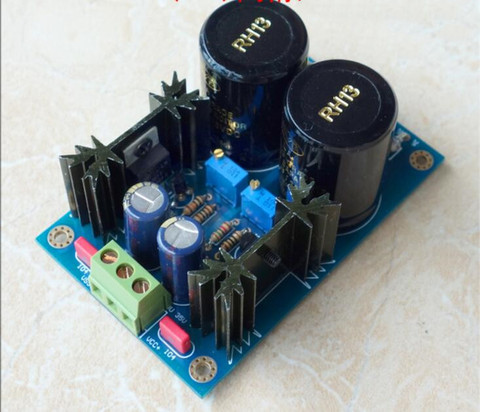 HIFI Dual voltage LM317/ LM337+TL431 high precision linear regulated power supply board / kit ► Photo 1/2