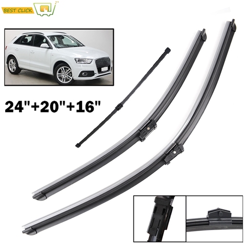 Misima Windshield Windscreen Wiper Blades For Audi Q3 MK1 2011 - 2017 Front Rear Window For A4 B8 2008 2009 2010 2012 2013 2016 ► Photo 1/6