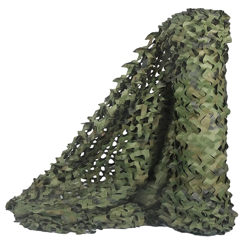 Camouflage Net 1.5M*2 3 4 5 6 7 8 9 10M Camo Netting Bulk Roll Mesh Cover Blind for Hunting Decoration Sun Shade Party Camping ► Photo 1/6