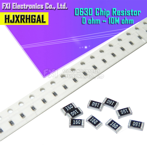 100pcs 0603 SMD 1/8W chip resistor resistors 0 ohm ~ 10M 0R 1K 4.7K 4K7 10K 100K 1 10 100 220 330 ohm 0R 1R 10R 100R 220R 330R ► Photo 1/2