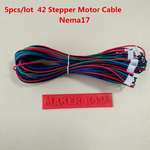 nema17 stepper motor cable assembly RepRap motor wiring 4pin to 6pin cable 42 motor wire XH2.54 connector nema 17 wire 5pcs/lot ► Photo 1/4