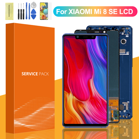 100% Original Display For Xiaomi Mi 8 SE LCD Display Touch Screen Digitizer Assembly With Frame For Xiaomi Mi 8 se LCD Screen ► Photo 1/6