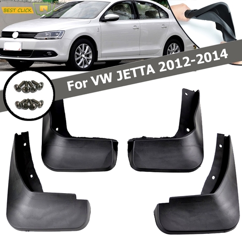 Front Rear Car Mud Flaps For VW Jetta Mk6 A6  Vento Sedan 2011 2012 2013 2014 Mudflaps Splash Guards Mud Flap Fender Mudguards ► Photo 1/6