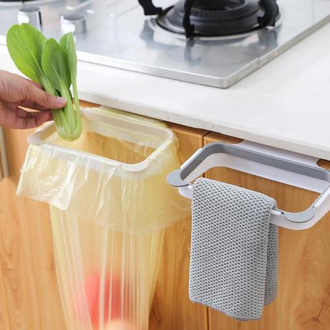 Trash Bag Holder Kitchen Rubbish Bag Storage Holders Racks Cabinet