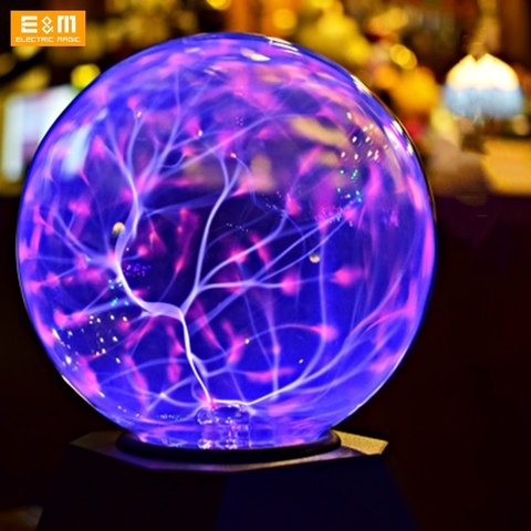 Voice Control Tesla Coil Music 12V Artificial Lightning Ion Arc Glass Ball Touchable Scientific Education Research Experiment ► Photo 1/6