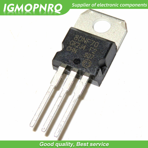 20PCS STP80NF70 80NF70 P80NF70 TO-220 80A 70V MOSFET N-Ch 68V 0.0082 Ohm new original ► Photo 1/1