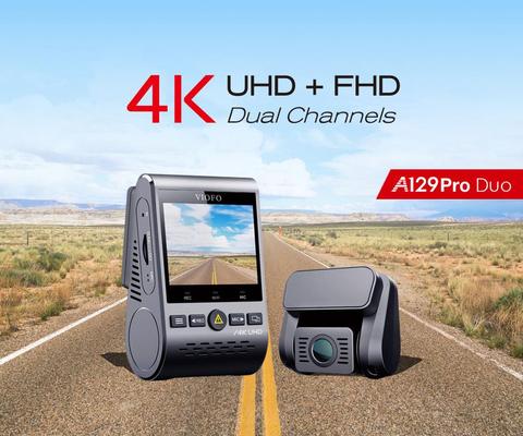 A129 Pro Duo VIOFO 4K Dual Dash Cam Ultra HD 4K for Road Front Newest 4K DVR Super Night Vision car camera with GPS and HK3 ► Photo 1/6