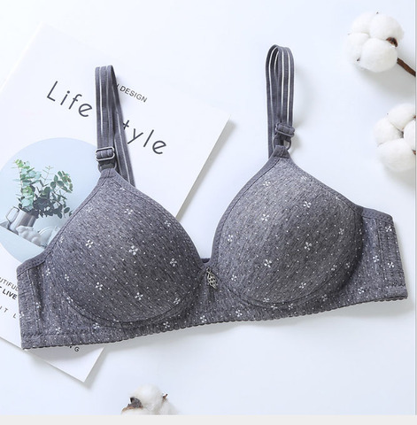 Cotton bras for women wire free seamless push up bra thin cotton padded bralette lingerie plus size 32-44 A B cup bh Tops vs C09 ► Photo 1/6